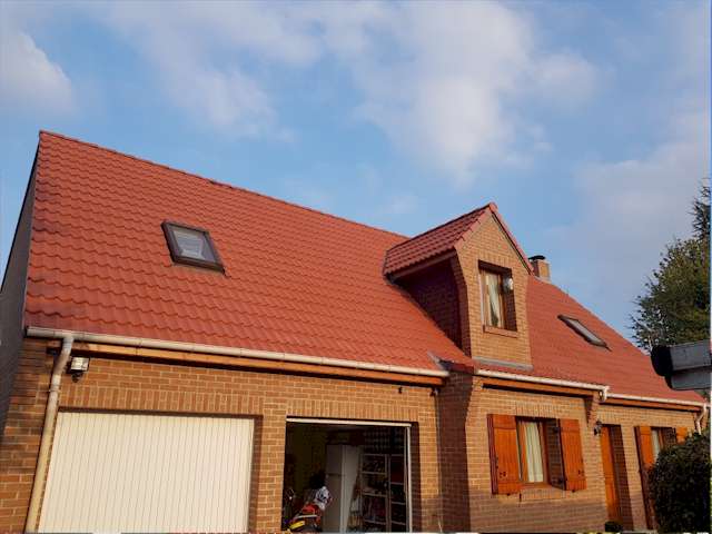 Toit de la maison 71 Échafaudage 71